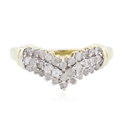 10KT Two-Tone Gold 0.55ctw Diamond Ring