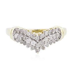 10KT Two-Tone Gold 0.55ctw Diamond Ring