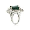 Image 6 : 14KT White Gold 13.22ct Emerald and Diamond Ring