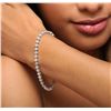 Image 2 : 14KT White Gold 8.47ctw Diamond Tennis  Bracelet