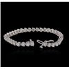 Image 7 : 14KT White Gold 8.47ctw Diamond Tennis  Bracelet