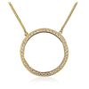 Image 4 : 18KT Yellow Gold 1.35ctw Diamond Pendant With Chain