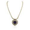 Image 4 : 14KT Yellow Gold 13.62ct Tanzanite and Diamond Necklace