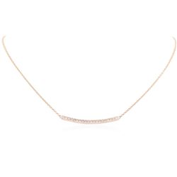 14KT Rose Gold 0.84ctw Diamond Necklace