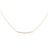 Image 1 : 14KT Rose Gold 0.84ctw Diamond Necklace