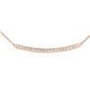 Image 2 : 14KT Rose Gold 0.84ctw Diamond Necklace