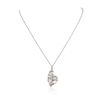 Image 2 : 14KT White Gold 0.14ct Diamond Pendant