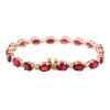 Image 4 : 14KT Rose Gold 17.82ctw Ruby and Diamond Bracelet