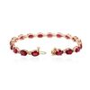 Image 6 : 14KT Rose Gold 17.82ctw Ruby and Diamond Bracelet
