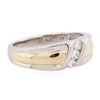 Image 4 : 18KT Two-Tone Gold 0.30ctw Diamond Ring