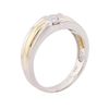 Image 7 : 18KT Two-Tone Gold 0.30ctw Diamond Ring