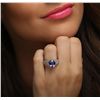 Image 6 : 14KT White Gold 3.31ct Tanzanite and Diamond Ring