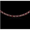 Image 4 : 14KT Yellow Gold 26.95ctw Ruby and Diamond Necklace