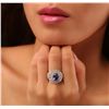 Image 1 : 14KT White Gold 2.20ct Tanzanite and Diamond Ring