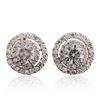 Image 1 : 14KT White Gold 2.34ctw Diamond Earrings