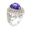 Image 6 : 14KT White Gold 9.78ct Tanzanite and Diamond Ring