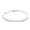 Image 1 : 14KT White Gold 5.34ctw Diamond Tennis Bracelet
