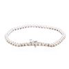 Image 2 : 14KT White Gold 5.34ctw Diamond Tennis Bracelet