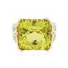 Image 1 : 14KT Yellow Gold 22.17ct Citrine and Diamond Ring