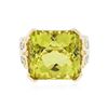 Image 1 : 14KT Yellow Gold 22.17ct Citrine and Diamond Ring