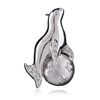 Image 1 : 18KT White Gold 0.20ctw Diamond Pin