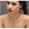 Image 1 : 14KT White Gold 30.32ct Kunzite and Diamond Necklace