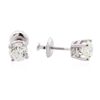 Image 2 : 14KT White Gold 1.00ctw Diamond Solitaire Earrings