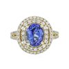 Image 1 : 14KT Yellow Gold 2.47ct Tanzanite and Diamond Ring