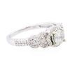 Image 2 : 14KT White Gold 1.03ctw Diamond Ring