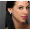 Image 7 : 14KT White Gold 1.07ctw Diamond Earrings