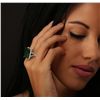 Image 5 : 14KT Two-Tone 16.49ct Emerald and Diamond Ring
