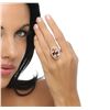Image 5 : 14KT Rose Gold 8.82ct Morganite and Diamond Ring