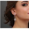Image 5 : 14KT White Gold 1.61ctw Diamond Earrings
