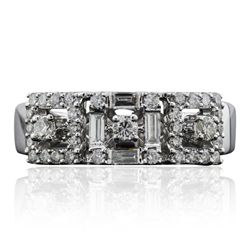 18KT White Gold 0.46ctw Diamond Ring
