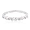 Image 1 : 14KT White Gold 0.10ctw Diamond Ring