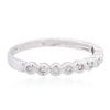 Image 2 : 14KT White Gold 0.10ctw Diamond Ring