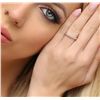 Image 3 : 14KT White Gold 0.10ctw Diamond Ring