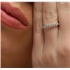 Image 4 : 14KT White Gold 0.10ctw Diamond Ring