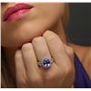 Image 5 : 14KT Two-Tone Gold 3.74ct Tanzanite and Diamond Ring