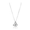 Image 2 : 14KT White Gold 0.60ctw Diamond Pendant With Chain
