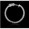 Image 2 : 14KT White Gold 0.92ctw Diamond Earrings