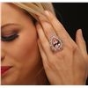 Image 2 : 14KT Rose Gold 7.99ct Morganite and Diamond Ring