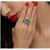 Image 6 : 14KT White Gold 5.85ct Tanzanite and Diamond Ring