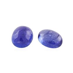 13.07ctw. Oval Cabochon Cut Tanzanite Parcel