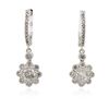 Image 3 : 14KT White Gold 1.36ctw Diamond Earrings