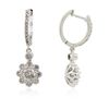 Image 4 : 14KT White Gold 1.36ctw Diamond Earrings
