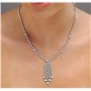 Image 6 : 14KT White Gold 4.81ctw Diamond Necklace