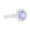Image 4 : 14KT White Gold 1.77ct Tanzanite and Diamond Ring