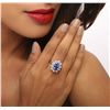 Image 5 : 14KT White Gold 4.89ct Tanzanite and Diamond Ring