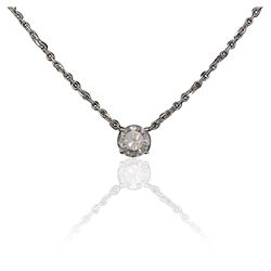 14KT White Gold 0.60ctw Diamond Necklace